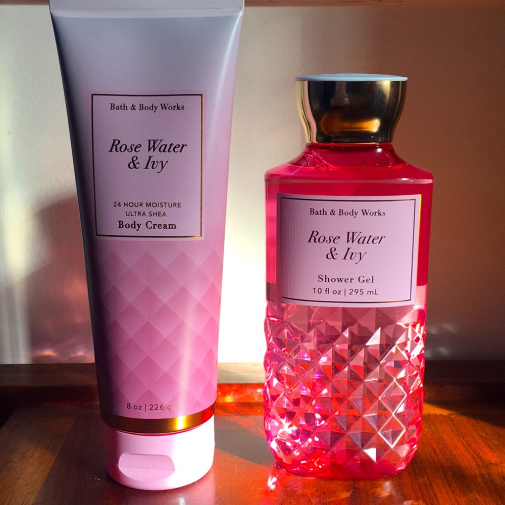 Bath and Bodyworks Set - Rosewater & Ivy - New